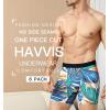 imageHAVVIS Mens Performance Underwear Boxer Briefs Soft Comfortable Bamboo Viscose Underwear for Men MultipackBoxer Briefs  B03  6 Pack