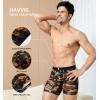 imageHAVVIS Mens Performance Underwear Boxer Briefs Soft Comfortable Bamboo Viscose Underwear for Men MultipackBoxer Briefs  B03  6 Pack