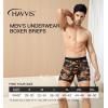 imageHAVVIS Mens Performance Underwear Boxer Briefs Soft Comfortable Bamboo Viscose Underwear for Men MultipackBoxer Briefs  B03  6 Pack