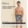 imageHAVVIS Mens Performance Underwear Boxer Briefs Soft Comfortable Bamboo Viscose Underwear for Men MultipackBoxer Briefs  B05  6 Pack