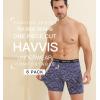 imageHAVVIS Mens Performance Underwear Boxer Briefs Soft Comfortable Bamboo Viscose Underwear for Men MultipackBoxer Briefs  B05  6 Pack