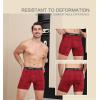 imageHAVVIS Mens Performance Underwear Boxer Briefs Soft Comfortable Bamboo Viscose Underwear for Men MultipackBoxer Briefs  B05  6 Pack
