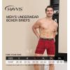 imageHAVVIS Mens Performance Underwear Boxer Briefs Soft Comfortable Bamboo Viscose Underwear for Men MultipackBoxer Briefs  B06  6 Pack