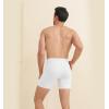 imageHAVVIS Mens Performance Underwear Boxer Briefs Soft Comfortable Bamboo Viscose Underwear for Men MultipackBoxer Briefs  C03  6 Pack  White