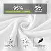 imageHAVVIS Mens Performance Underwear Boxer Briefs Soft Comfortable Bamboo Viscose Underwear for Men MultipackBoxer Briefs  C03  6 Pack  White