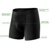 imageHAVVIS Mens Performance Underwear Boxer Briefs Soft Comfortable Bamboo Viscose Underwear for Men MultipackBoxer Briefs  C05  6 Pack  Black