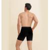 imageHAVVIS Mens Performance Underwear Boxer Briefs Soft Comfortable Bamboo Viscose Underwear for Men MultipackBoxer Briefs  C05  6 Pack  Black