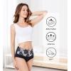 imageHAVVIS Womens Briefs Underwear Cotton High Waist Tummy Control Panties Rose Jacquard Ladies Panty MultipackBrief 01  8 Pack  Assorted Colors 02