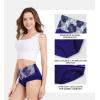 imageHAVVIS Womens Briefs Underwear Cotton High Waist Tummy Control Panties Rose Jacquard Ladies Panty MultipackBrief 02  5 Pack  Assorted Colors 02