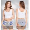 imageHAVVIS Womens Briefs Underwear Cotton High Waist Tummy Control Panties Rose Jacquard Ladies Panty MultipackBrief 03  5 Pack  3black 2grey