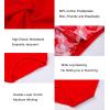 imageHAVVIS Womens Briefs Underwear Cotton High Waist Tummy Control Panties Rose Jacquard Ladies Panty MultipackBrief 04  5 Pack  Red