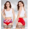 imageHAVVIS Womens Briefs Underwear Cotton High Waist Tummy Control Panties Rose Jacquard Ladies Panty MultipackBrief 04  5 Pack  Red