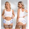 imageHAVVIS Womens Briefs Underwear Cotton High Waist Tummy Control Panties Rose Jacquard Ladies Panty MultipackBrief 04  5 Pack  White