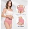 imageHAVVIS Womens Briefs Underwear Cotton High Waist Tummy Control Panties Rose Jacquard Ladies Panty MultipackBrief 05  8 Pack  Assorted Colors