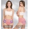 imageHAVVIS Womens Briefs Underwear Cotton High Waist Tummy Control Panties Rose Jacquard Ladies Panty MultipackBrief 06  5 Pack  Assorted Colors
