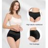 imageHAVVIS Womens Briefs Underwear Cotton High Waist Tummy Control Panties Rose Jacquard Ladies Panty MultipackBrief 06  5 Pack  Black