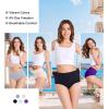 imageHAVVIS Womens Briefs Underwear Cotton High Waist Tummy Control Panties Rose Jacquard Ladies Panty MultipackBriefs 02  5 Pack  Assorted Colors