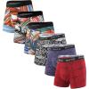 imageHAVVIS Mens Performance Underwear Boxer Briefs Soft Comfortable Bamboo Viscose Underwear for Men MultipackBoxer Briefs  B06  6 Pack